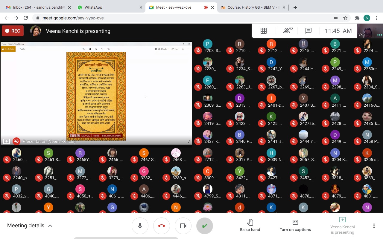 Reading of Preamble- Constitution Day 2020